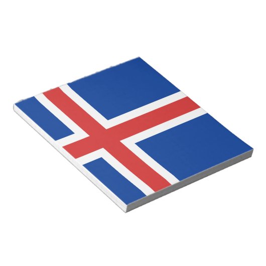 Bloc-note Drapeau de l'Islande (Incliné)