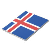 Bloc-note Drapeau de l'Islande (Tourné)