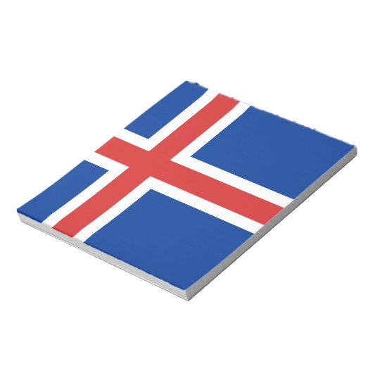 Bloc-note Drapeau de l'Islande (Tourné)