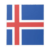 Bloc-note Drapeau de l'Islande (Devant)