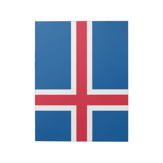Bloc-note Drapeau de l'Islande (Tourné)