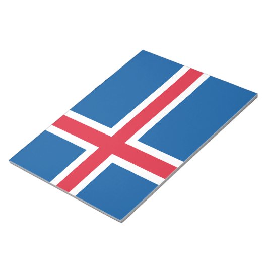 Bloc-note Drapeau de l'Islande (Incliné)