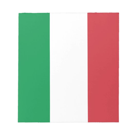 Bloc-note Drapeau de l'Italie (Devant)
