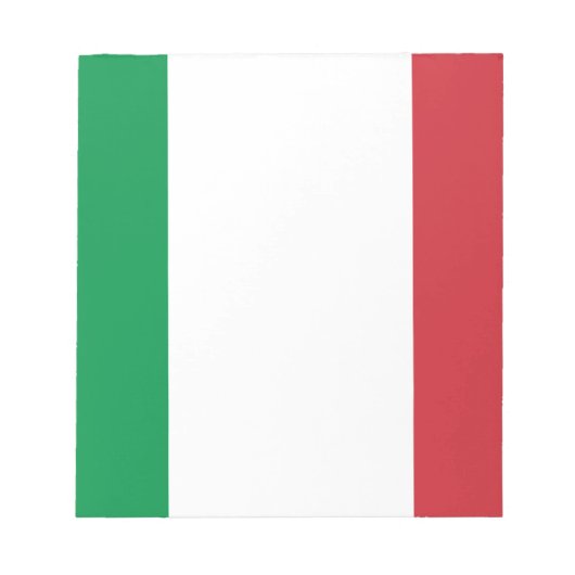Bloc-note Drapeau de l'Italie (Devant)