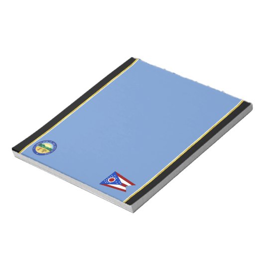 Bloc-note Drapeau de l'Ohio (Tourné)