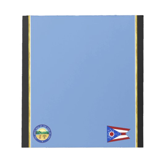 Bloc-note Drapeau de l'Ohio (Devant)