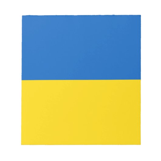 Bloc-note Drapeau de l'Ukraine (Devant)