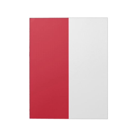 Bloc-note Drapeau de Monaco (Tourné)