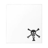 Bloc-note Drapeau de pirate d'Emanuel Wynne Jolly Roger (Devant)