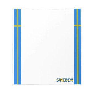 Bloc-note Drapeau de Suède