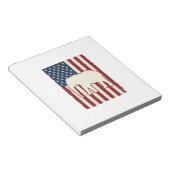 Bloc-note Drapeau d'éléphant patriotique Conception de vecte (Incliné)
