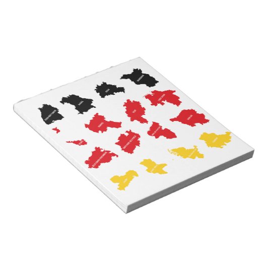 Bloc-note Drapeau des États allemands (Incliné)