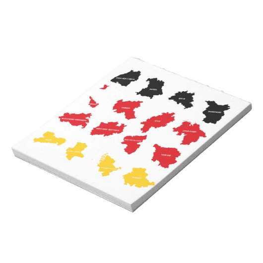 Bloc-note Drapeau des États allemands (Tourné)