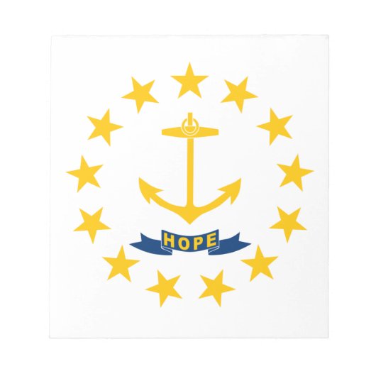Bloc-note Drapeau d'État de Rhode Island (Devant)