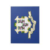 Bloc-note Drapeau d'État du Connecticut (Tourné)