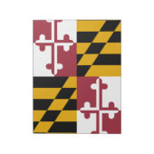 Bloc-note Drapeau d'État du Maryland (Tourné)