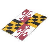 Bloc-note Drapeau d'État du Maryland (Incliné)