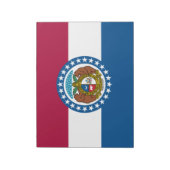 Bloc-note Drapeau d'État du Missouri (Tourné)