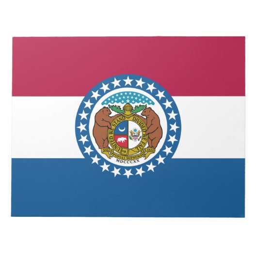 Bloc-note Drapeau d'État du Missouri (Devant)