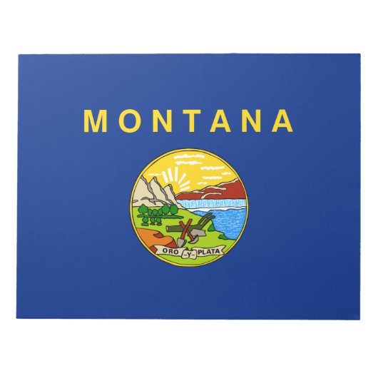 Bloc-note Drapeau d'État du Montana (Devant)