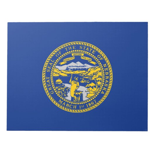 Bloc-note Drapeau d'État du Nebraska (Devant)