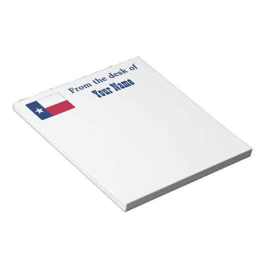 Bloc-note Drapeau d'État du Texas (Incliné)
