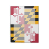Bloc-note Drapeau d'état dynamique du Maryland (Tourné)