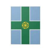 Bloc-note Drapeau du Derbyshire (Comté d'Angleterre, Royaume (Tourné)