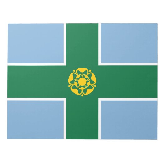Bloc-note Drapeau du Derbyshire (Comté d'Angleterre, Royaume (Devant)