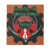 Bloc-note Drapeau du Kenya - Hakuna Matata Patriotic (Devant)