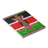 Bloc-note Drapeau du Kenya : Tuko Pamoja - Conception d'art (Incliné)