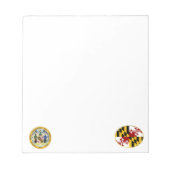 Bloc-note Drapeau du Maryland (Devant)