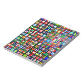 Bloc-note Drapeau du monde (Tourné)