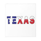 Bloc-note Drapeau du Texas (Devant)