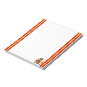 Bloc-note Drapeau espagnol à rayures