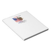 Bloc-note Drapeau et aigle Donald J Trump Citation (Incliné)