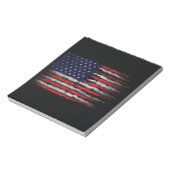 Bloc-note Drapeau Grunge U.S.A (Tourné)