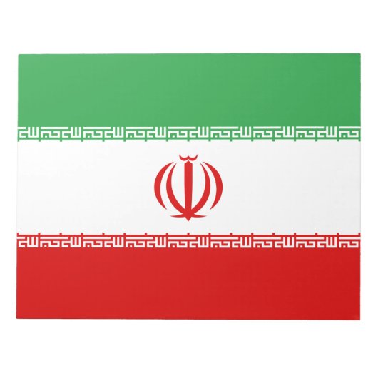 Bloc-note Drapeau iranien (Iran) (Persan) (Devant)