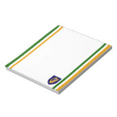 Bloc-note Drapeau irlandais et armoiries (Tourné)