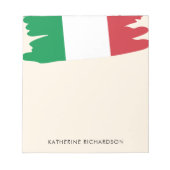 Bloc-note Drapeau italien personnalisé Italie (Devant)