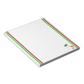 Bloc-note drapeau italien rayé (Incliné)