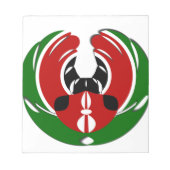 Bloc-note Drapeau kényan (Devant)