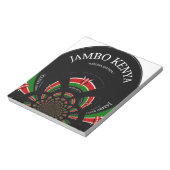 Bloc-note Drapeau kényan inspiré Jambo Welcome Design Art (Tourné)