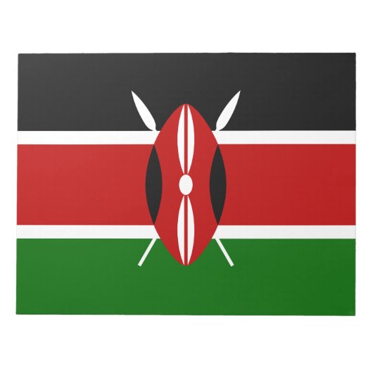 Bloc-note Drapeau kényan (Kenya) (Devant)