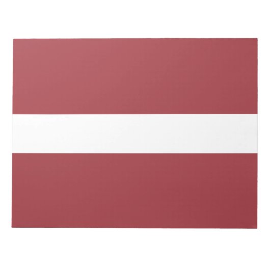 Bloc-note Drapeau letton (Lettonie) (Devant)