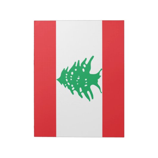 Bloc-note Drapeau libanais (Drapeau libanais) (Tourné)