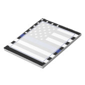 Bloc-note Drapeau mince de la ligne bleue (Tourné)