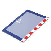 Bloc-note Drapeau nautical américain du yacht (Incliné)