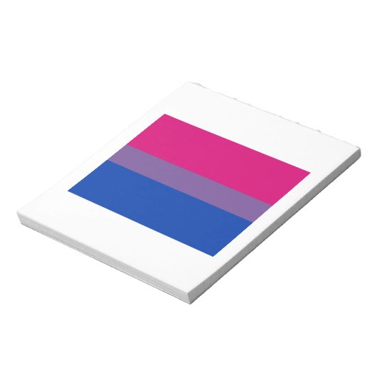 BLOC-NOTE DRAPEAU OFFICIEL BISEXUAL FIDE (Tourné)