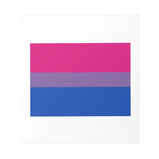 BLOC-NOTE DRAPEAU OFFICIEL BISEXUAL FIDE (Devant)